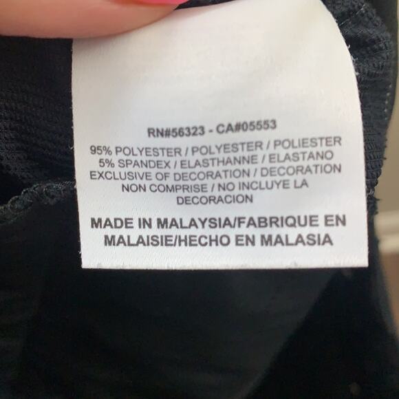 Nike Golf Dri-Fit Windowpane Plaid Black/White Cropped Capris Pants - Picture 5 of 8